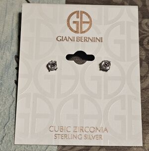 Giani Bernini Sterling Silver 925 CZ Earring Studs